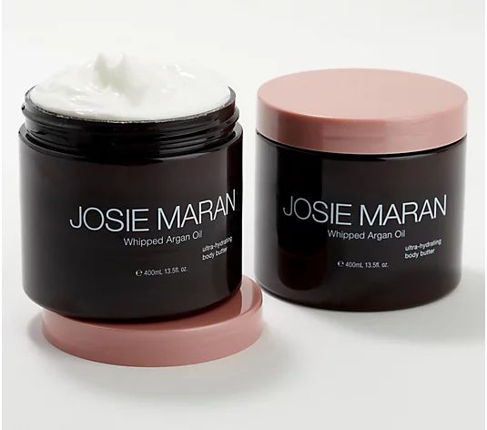 Josie Maran Super-Size 13.5-oz Argan Whipped Body Butter Duo | QVC