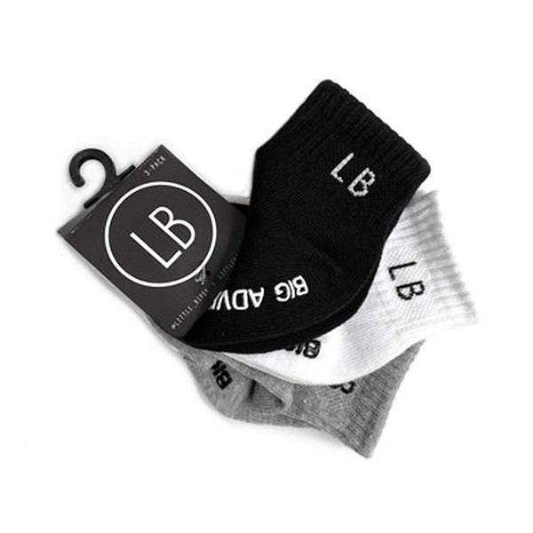 Toddler Little Bipsy Logo 3 Pack Ankle Socks | Scheels