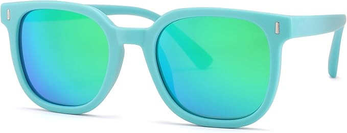 Pro Acme Polarized Kids Sunglasses Girls Boys,TPEE Rubber Flexible Square Shades Toddler Age 3-10 | Amazon (US)