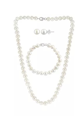 Effy Sterling Silver Fresh Water Pearl Set | Belk