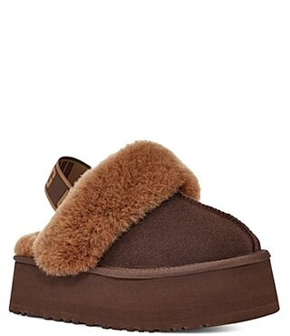 UGG Funkette Suede Platform Clogs - 8 | Dillard's