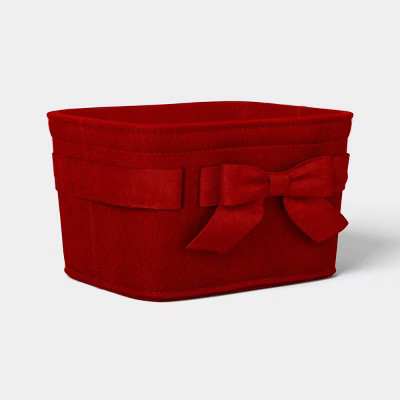 Felt Bow Decorative Basket - Threshold™ | Target