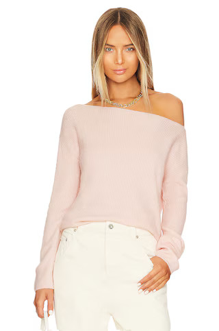 Lovers + Friends Alayah Off Shoulder Sweater in Soft Pink from Revolve.com | Revolve Clothing (Global)