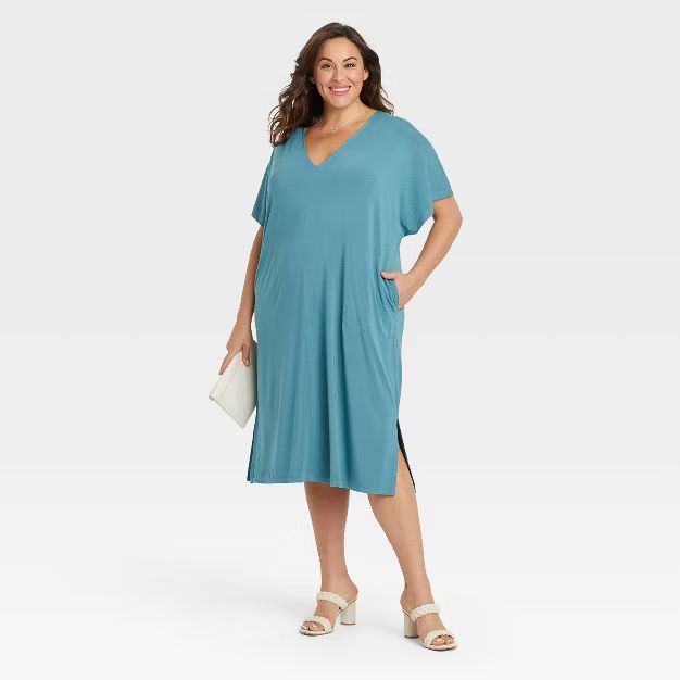 Women's Plus Size Dolman Short Sleeve Dress - Ava & Viv™ | Target