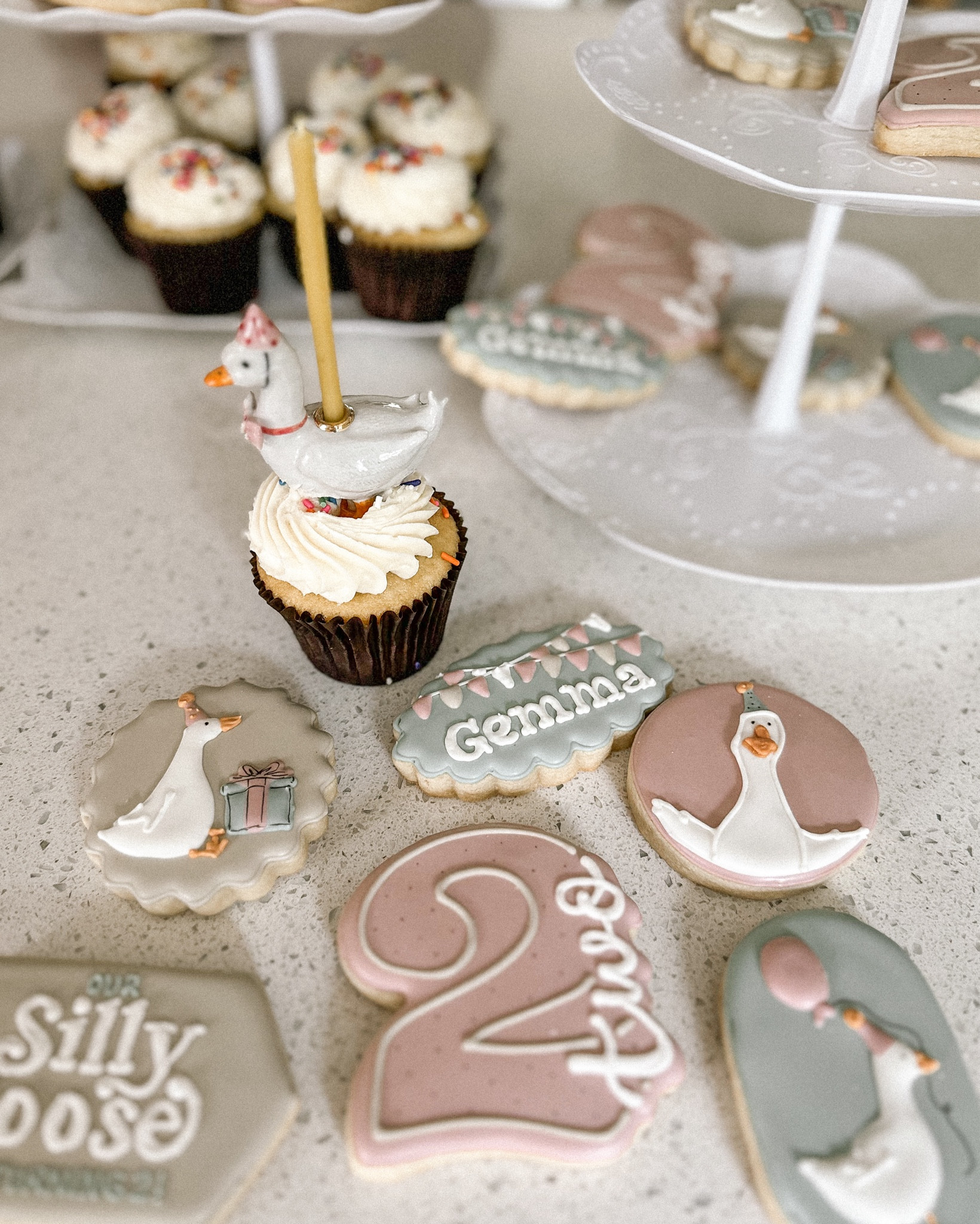 Our silly goose is two!! We had so much fun celebrating our girl turning two. Linking all our decor and party items that made this theme come together! 😍🪿

For the balloons I filled them with helium myself and tied ribbon to them. I let some float to the ceiling and for the other I tied them to a washer so they floated on the ground! 

#LTKKids #LTKParties #LTKFamily