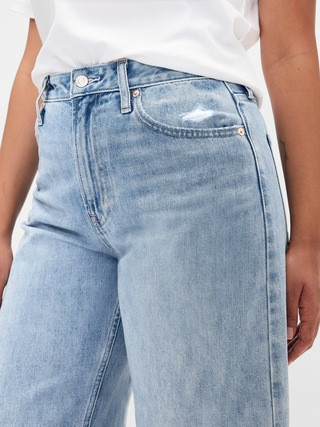 Curvy High Rise Barrel Jeans | Gap (US)