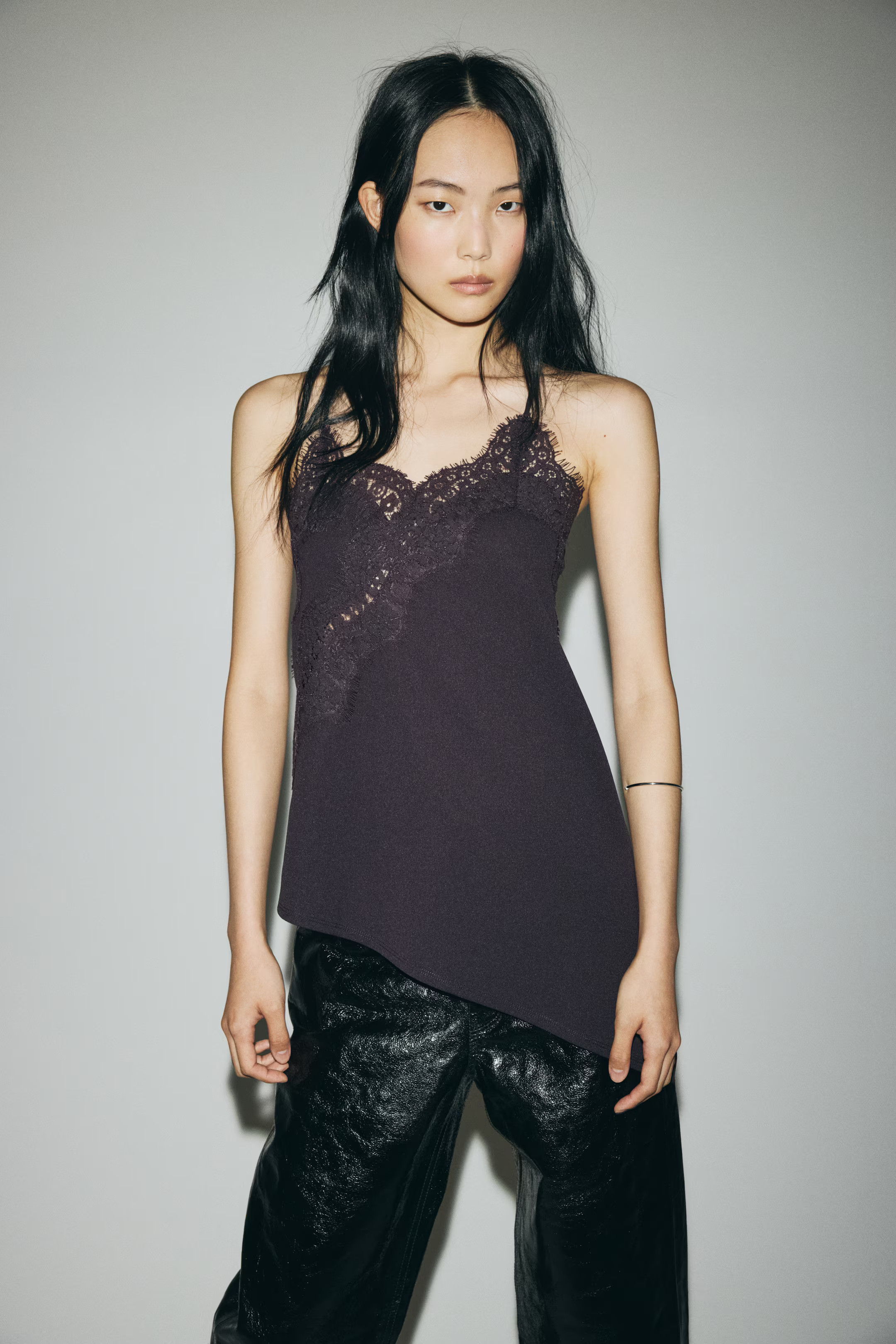 Lace-Trimmed Camisole Top | H&M (US + CA)