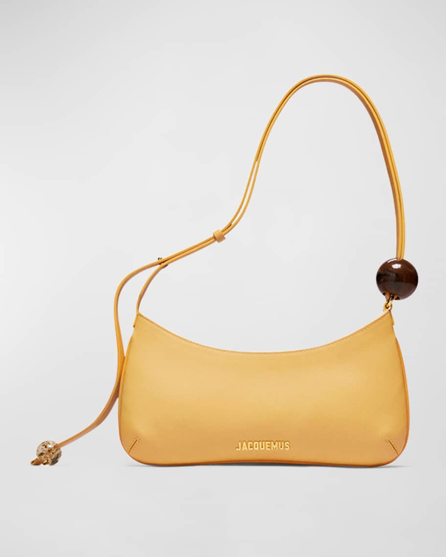 Jacquemus Le Bisou Perle Leather Shoulder Bag | Neiman Marcus