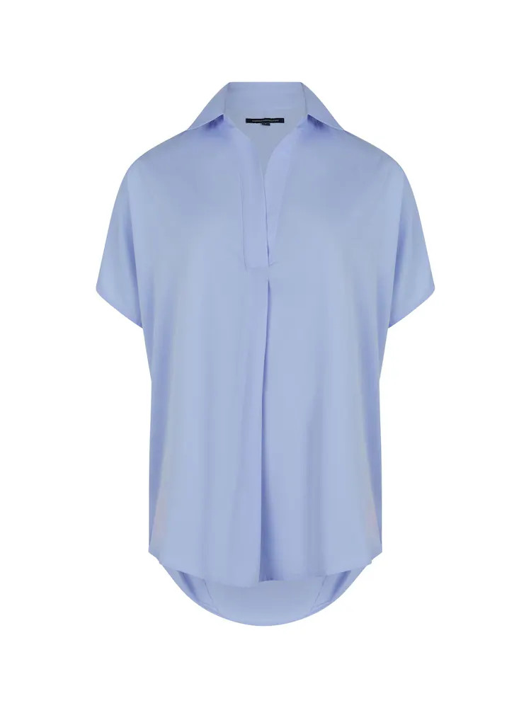 Blauw - French Connection - Licht crêpe pullover-overhemd zonder mouwen | Next EU