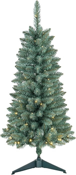 Pre-Lit Artificial Christmas Tree 3Ft, Battery Operated Desktop Xmas Tree with 50 LED 160 Branch ... | Amazon (US)