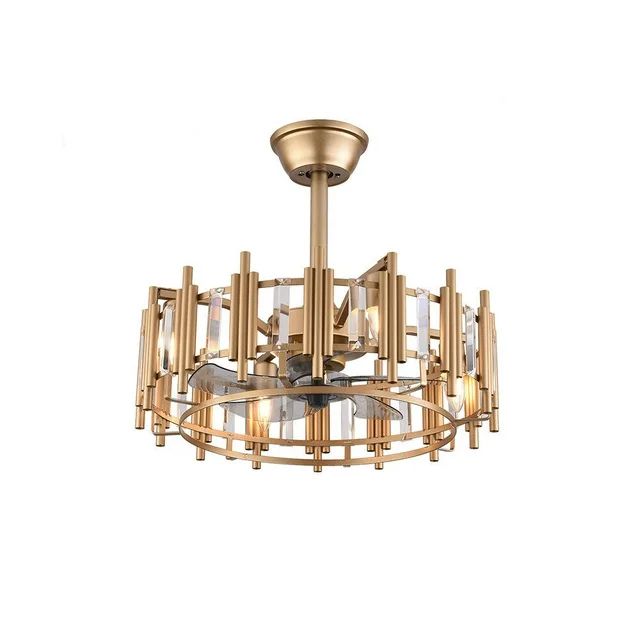 20" Modern Chandelier - LED Ceiling Fan Light W/Remote Control | Walmart (US)