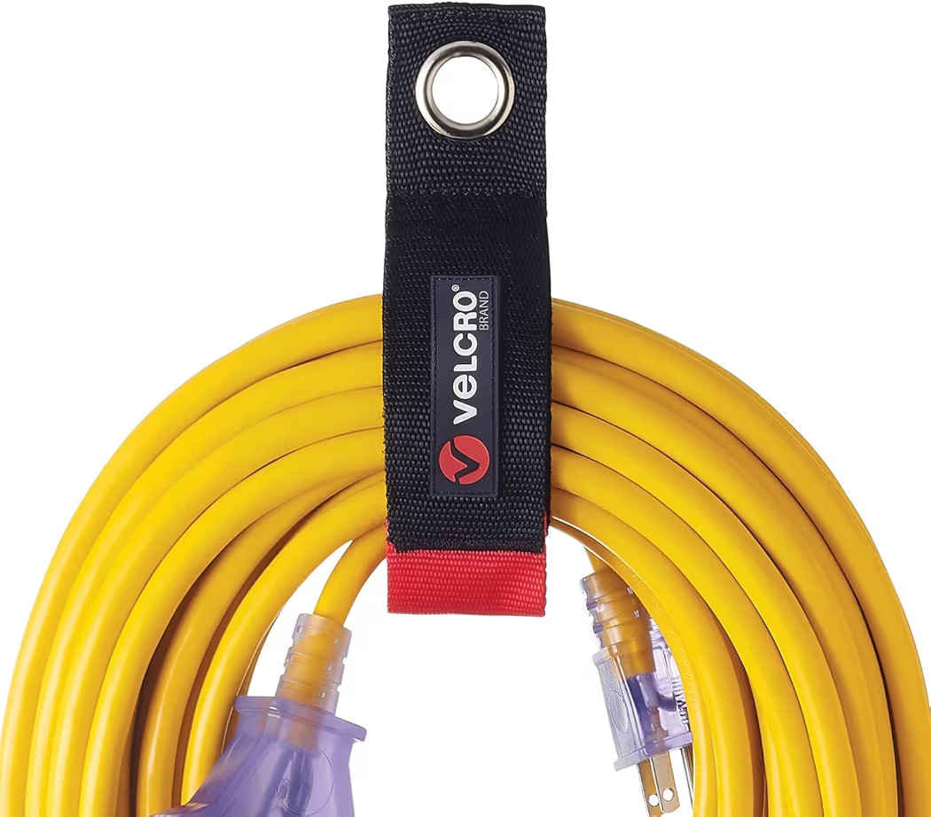 VELCRO Brand Heavy Duty Extension Cord Holder Organizer | Holds 75 Pounds, Storage Straps Hang Ea... | Amazon (US)