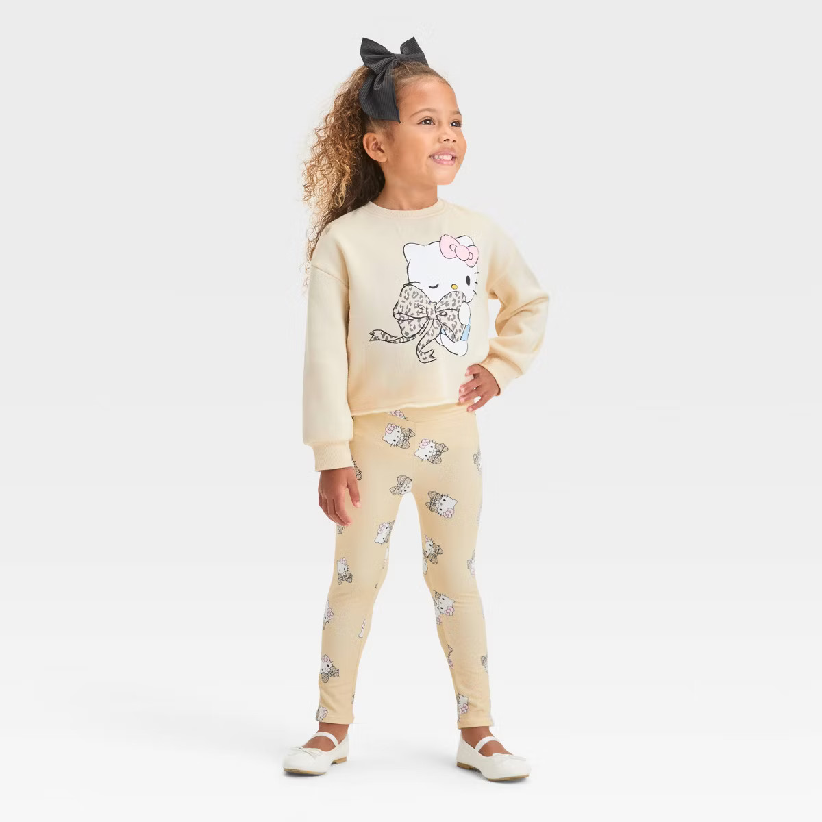 Toddler Girls' Hello Kitty 2pc Top and Bottom Set - Beige | Target
