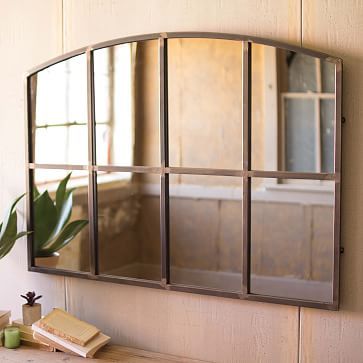 Arched Metal Wall Mirror - 48"W x 34"H | West Elm (US)