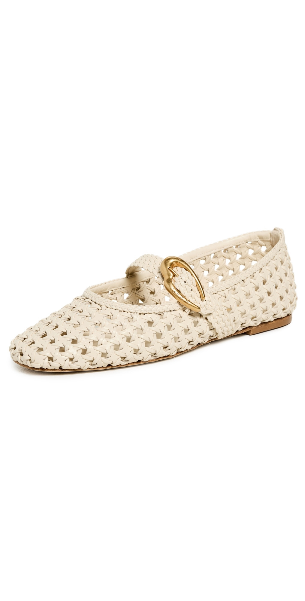 Larroudé Verona Macrame Flats Ivory 9.5 | Shopbop