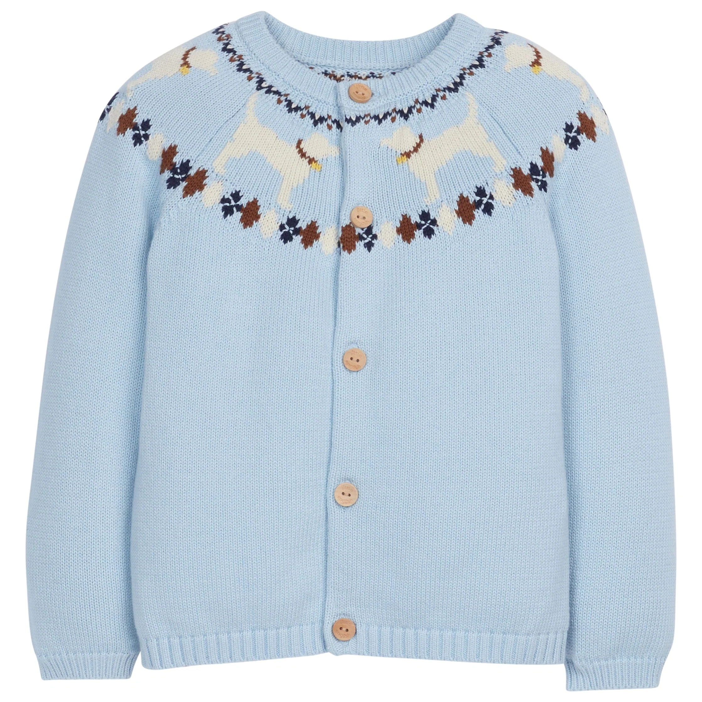 Kid's Lab Fair Isle Cardigan - Baby Boy Sweater | Little English