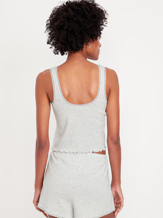 Pointelle Pajama Tank Top | Old Navy (US)