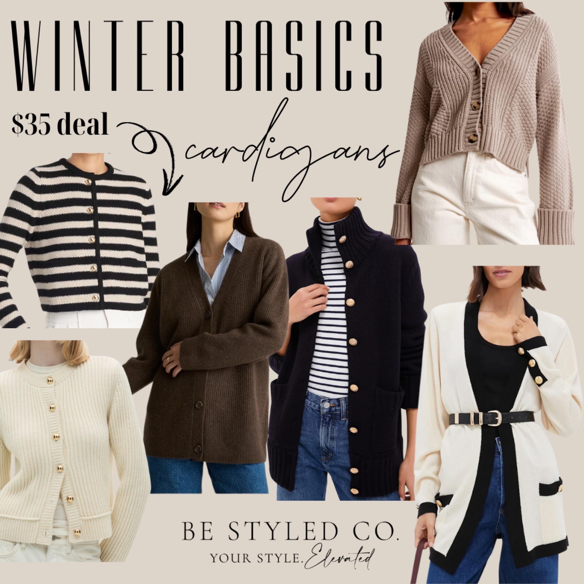 Our favorite cardigans for winter at different price points - winter basics - winter sweaters - capsule wardrobe 

#LTKFindsUnder100 #LTKOver40 #LTKStyleTip