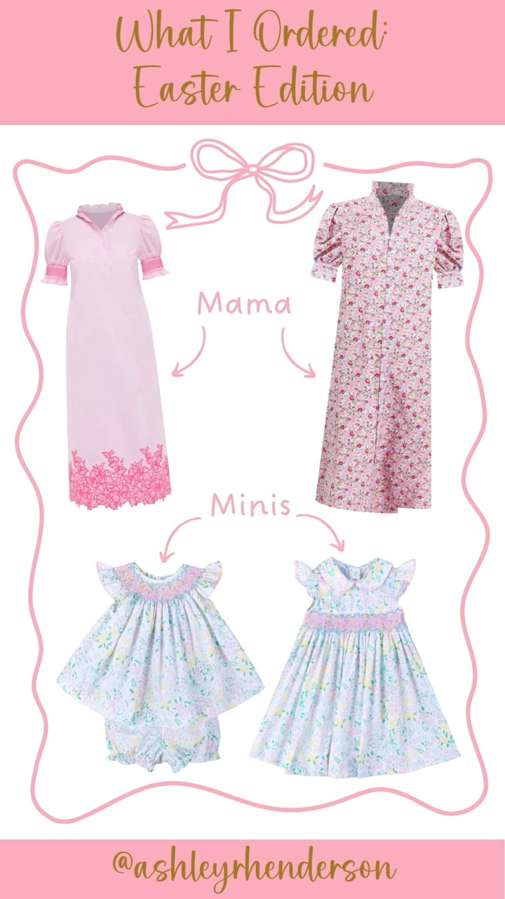 EASTER OUTFIT INSPO | I LOVE Easter and its spring colors! I typically opt for pastels that I can wear through the spring and summer, and this year is no different. I ordered several options for me and for the girls that compliment one another. I love a mama and mini coordinated look and I'm so excited for this one!

#LTKFamily #LTKBaby #LTKKids