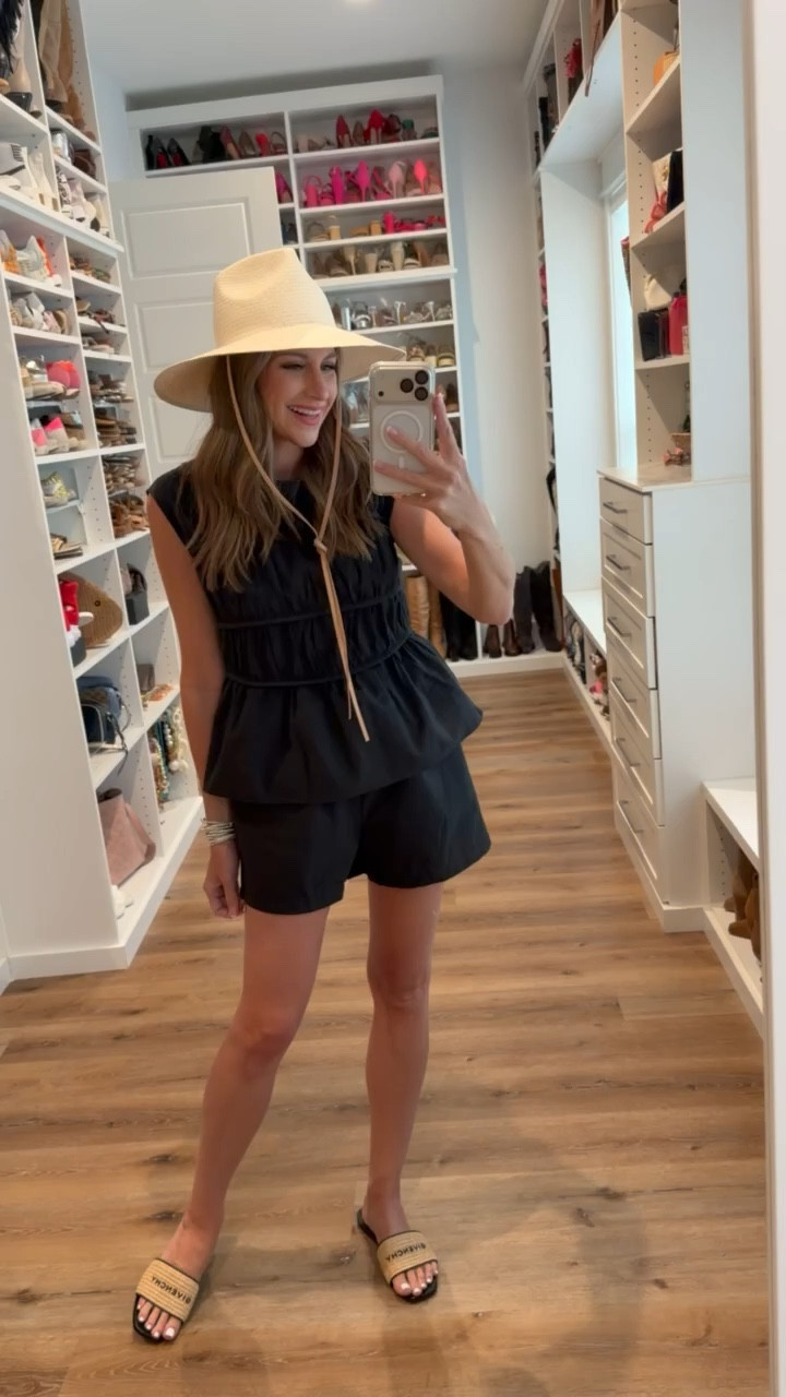 In a small set, sandals, hat and accessories - fits tts.

#LTKootd #LTKSeasonal #LTKgrwm