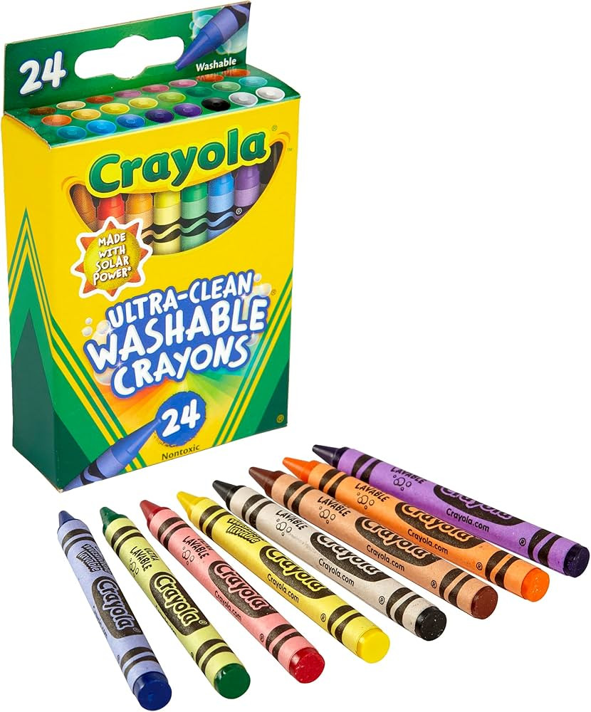 Crayola Washable Crayons, School Supplies, 24 Count | Amazon (US)