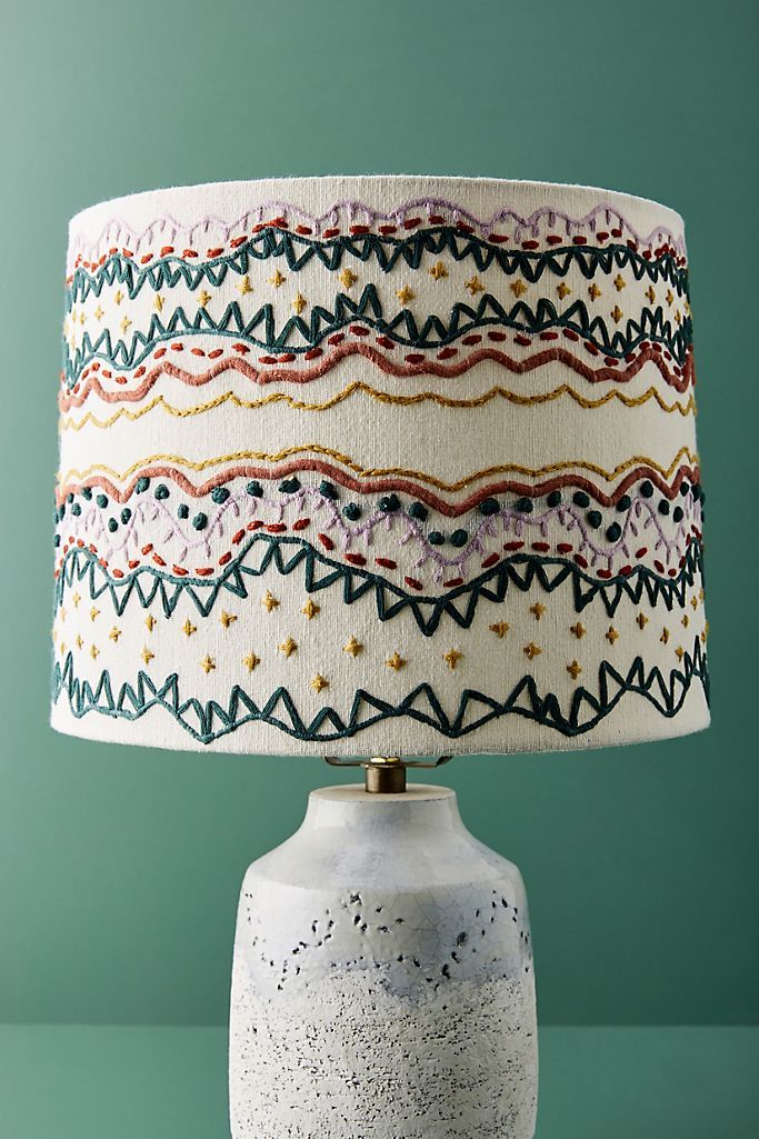 Embellished Wave Lamp Shade | Anthropologie (US)