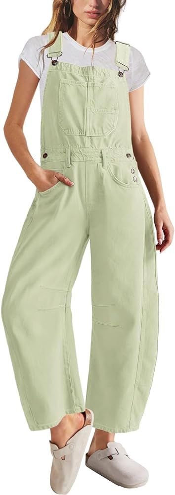Panadila Womens Overalls Loose Fit Casual Wide Leg Jumpsuit Oversized Bib Overalls Barrel Pants w... | Amazon (US)