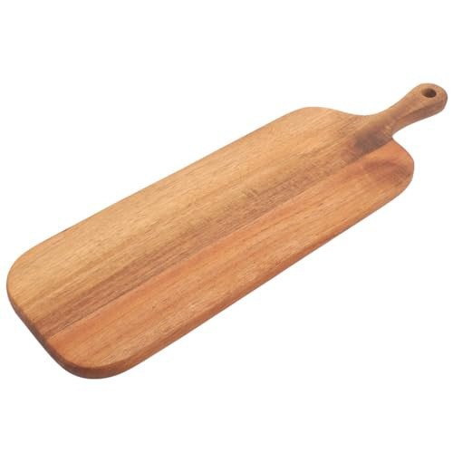 Luxshiny Long handle wood chopping board, Long Serving Board Wooden Traysfor Kitchen, Cheese, Veggies, Bread, Food Serving Tray, Charcuterie Boards (16.11 X 4.72 X 0.59) | Amazon (US)