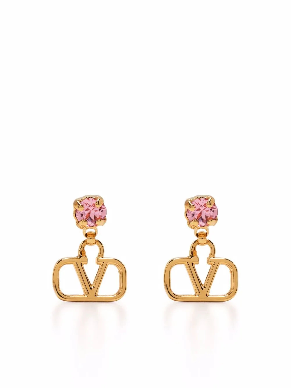 Valentino Garavani VLogo Stud Earrings - Farfetch | Farfetch Global