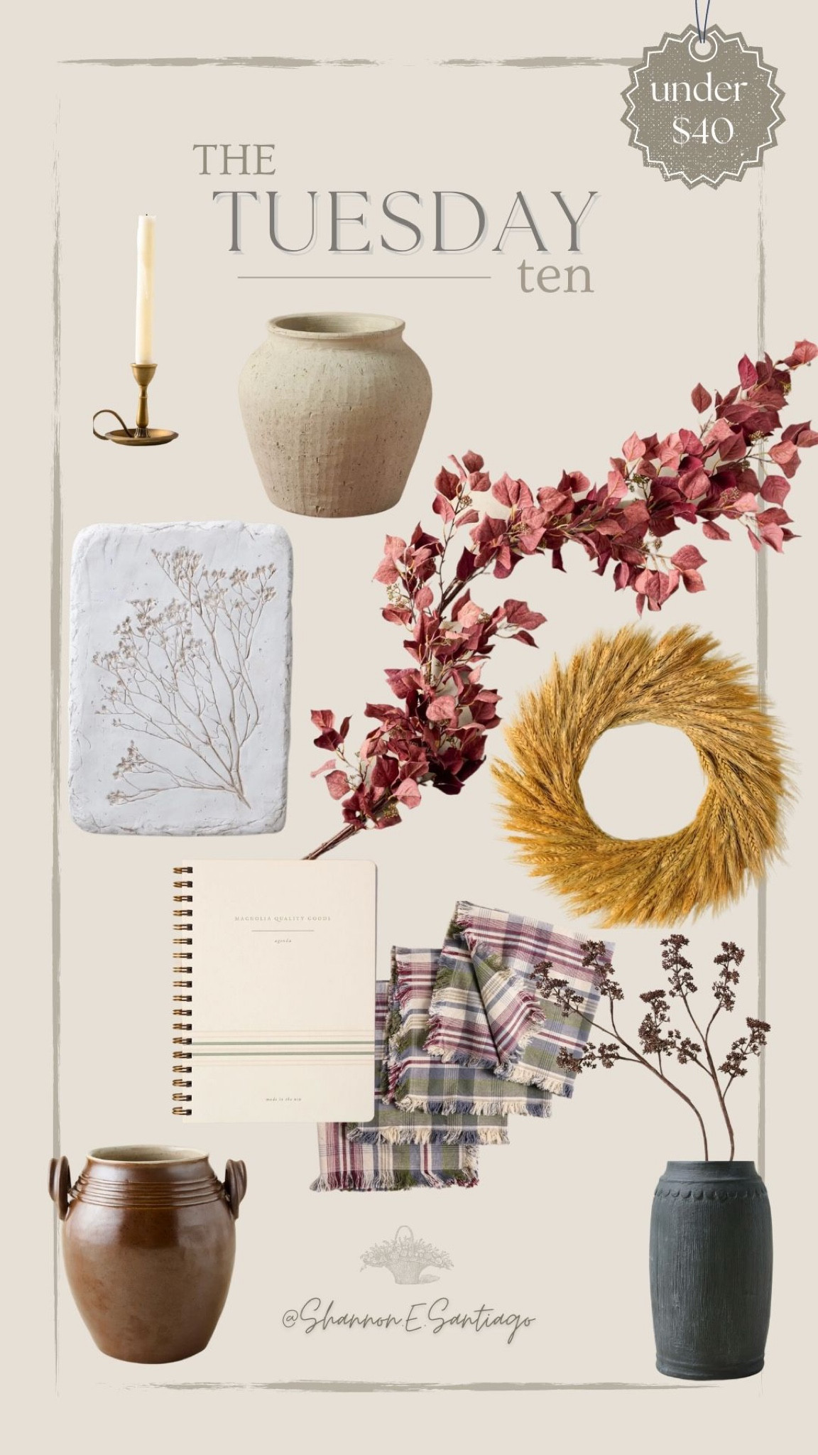 Magnolia picks! 4 of these I have in my own home :) under $40 budget decor, fall decor, home decor,
Cottage style 

#LTKSeasonal #LTKhome