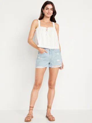 High-Waisted OG Jean Cut-Off Shorts -- 3-inch inseam | Old Navy (CA)