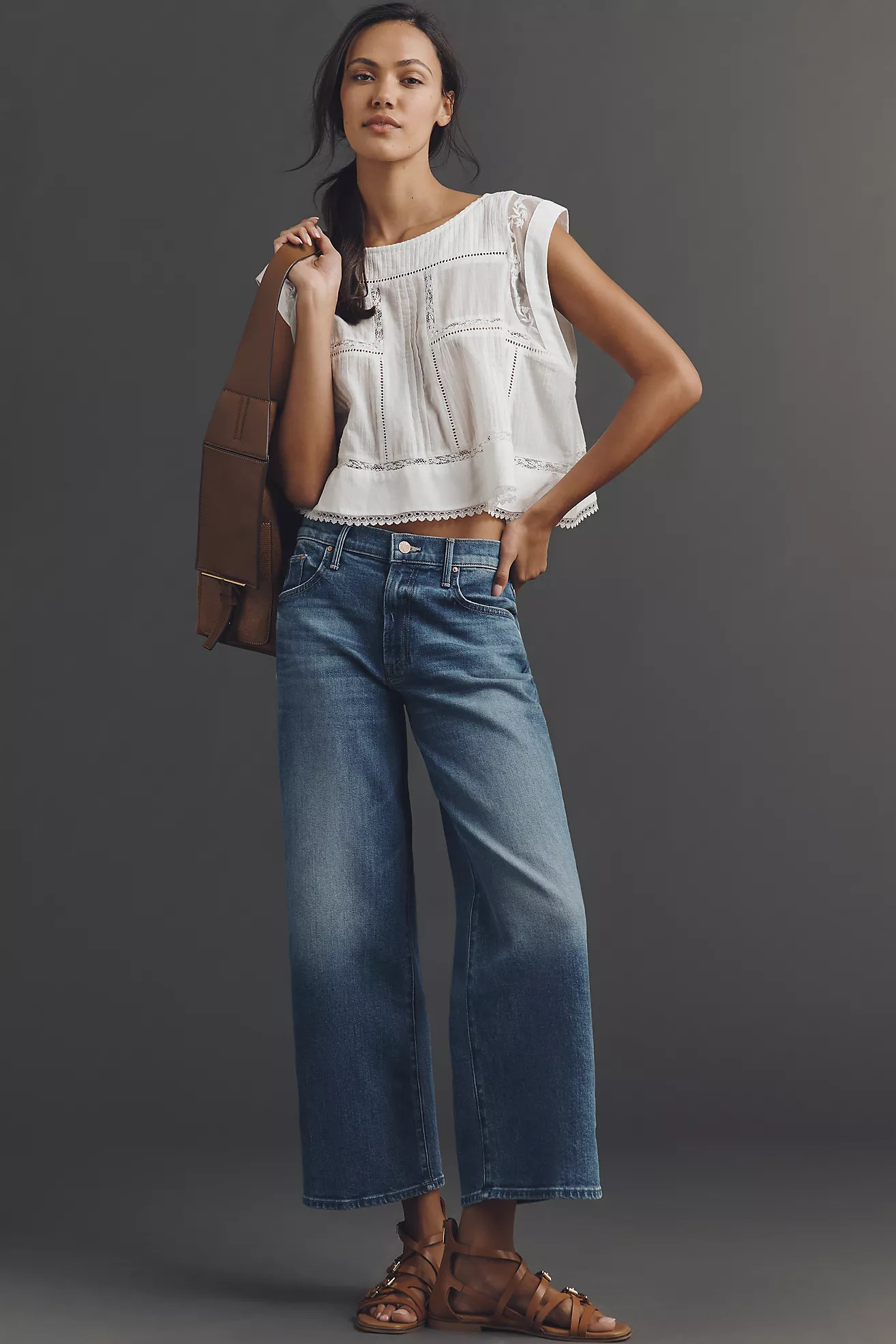MOTHER The Maven High-Rise Wide-Leg Jeans | Anthropologie (US)