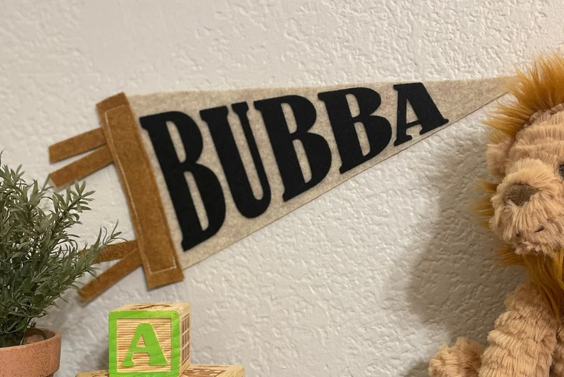 Mini Pennant 7x12  Block Letters Custom Name Felt Banner  - Etsy | Etsy (US)