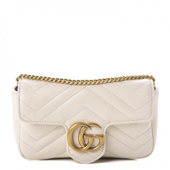 Women's Gucci GG Marmont Matelasse Super Mini Bag in White | StockX
