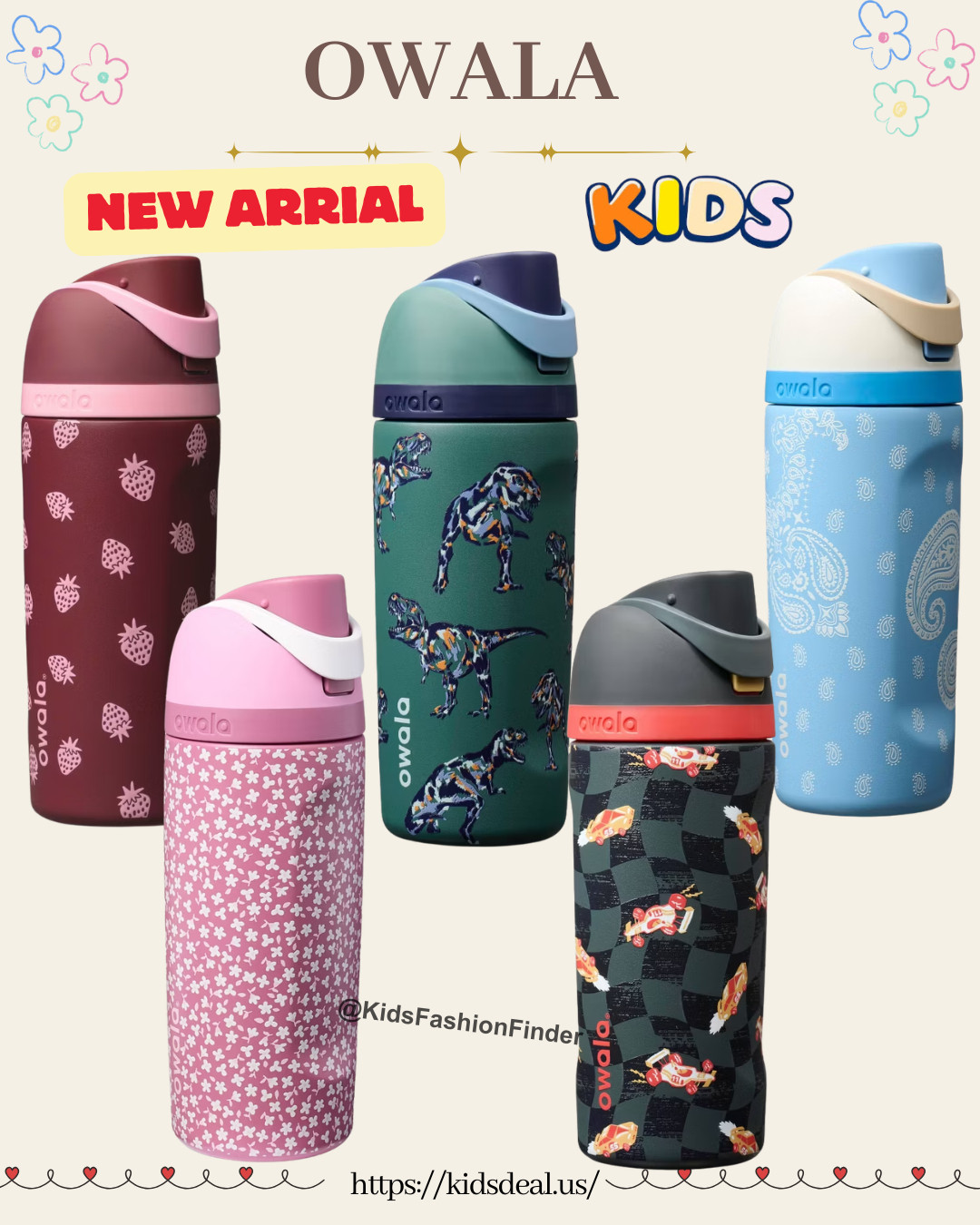 🥤🦖 Owala x Cat & Jack Kids Bottle 💖✨

The cutest Target exclusive collab is here! 🎉

🎨 Available in Race Car, Dinosaur, Flowers & Strawberry designs
❄️ 16oz insulated stainless steel bottle keeps drinks cold for hours
💖 Adorable for kids... and stylish enough for adults too!

Take one anywhere and get ready for compliments! 😍✨

#Owala #CatAndJack #TargetStyle #TargetFinds #KidsWaterBottle #InsulatedBottle #BackToSchool #SchoolEssentials #CuteFinds #MomLife #Hydration #KidsGear #TargetDeals #WaterBottle #EverydayEssentials

#LTKfitnessgoals #LTKTravel #LTKKids