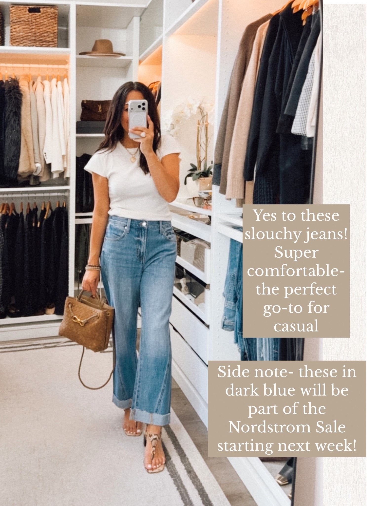 The best slouchy denim- super comfortable 
Fit TTS

#LTKootd #LTKOver40