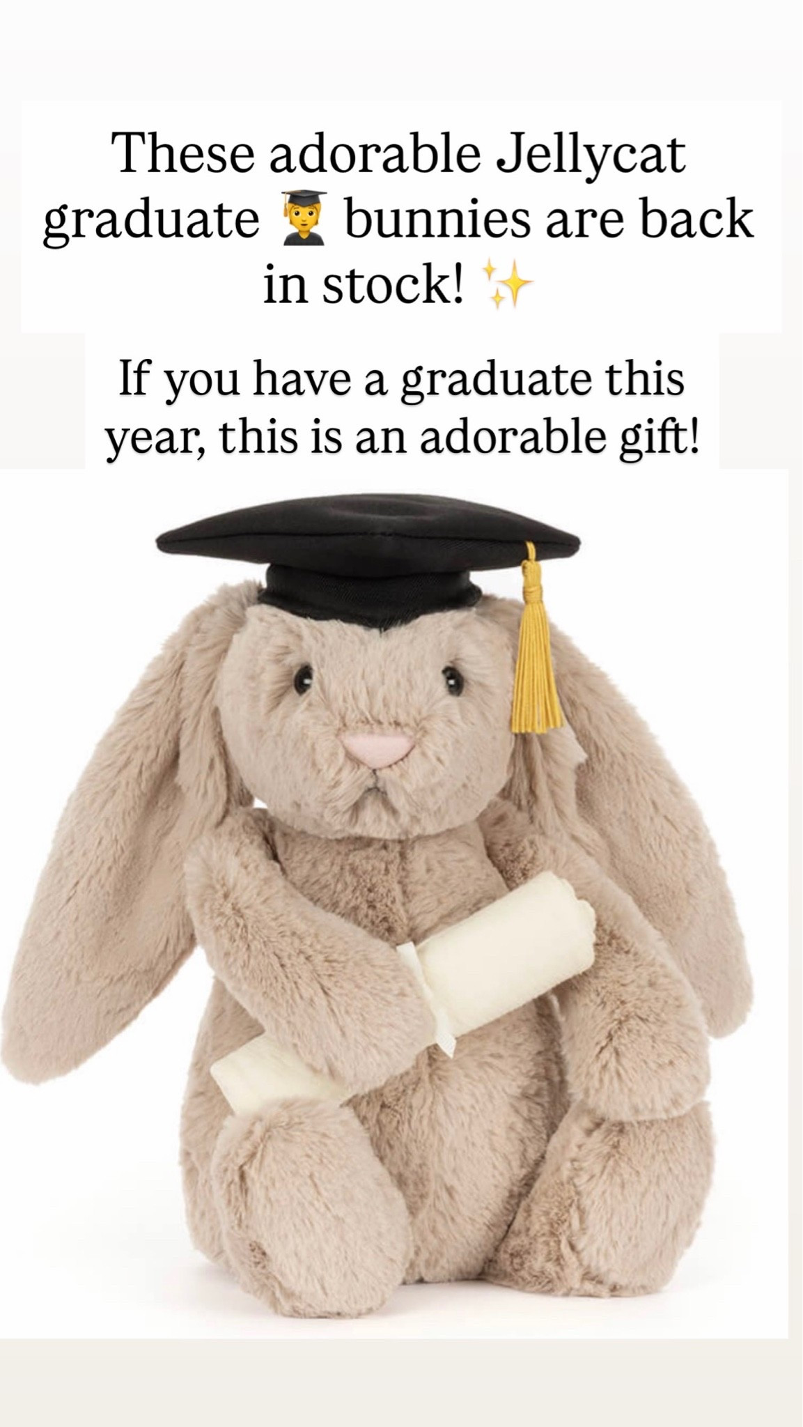 Jellycat graduated bunny

#LTKKids