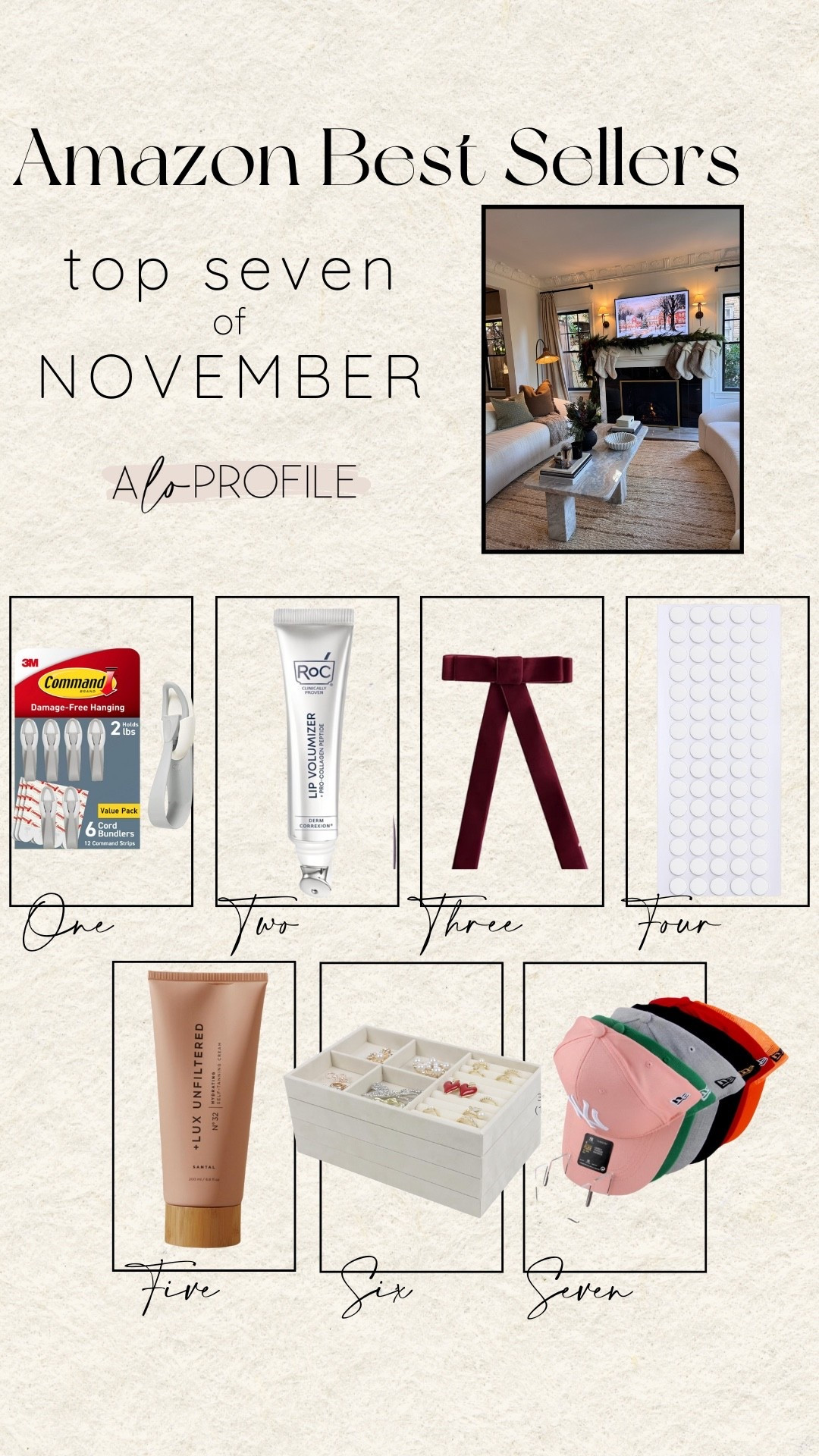 NOVEMBER AMAZON BESTSELLERS✨
1. Cord Bundlers
2. Lip Treatment
3. Velvet Ribbon
4. Sticky Dots
5. Gradual Self Tanner
6. Jewelry Organizer
7. Hat Organizer


#LTKBeauty #LTKHoliday #LTKHome