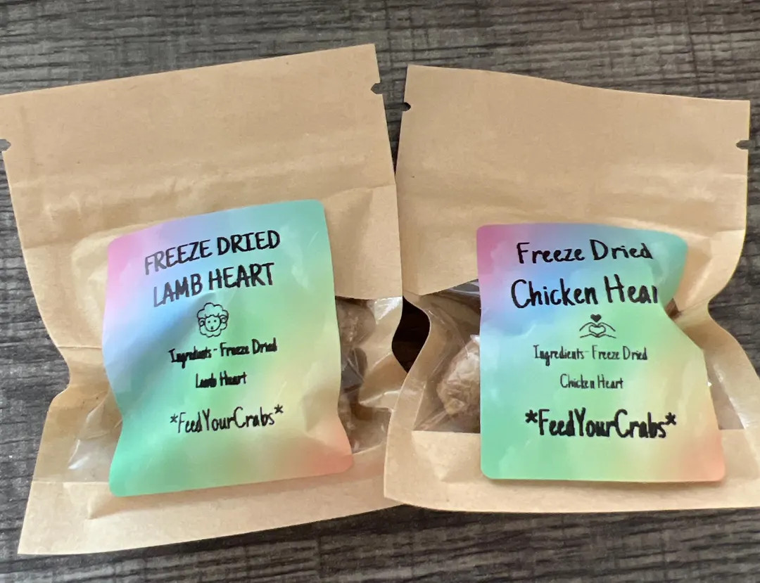 Freeze Dried Chicken and Lamb Heart for Hermit Crab and Isopod Protein Treat. 2-heart - Etsy | Etsy (US)