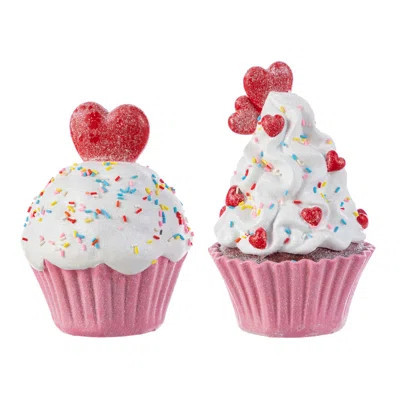 S/2 Valentine's Resin Cupcakes Table Decor | Wayfair North America