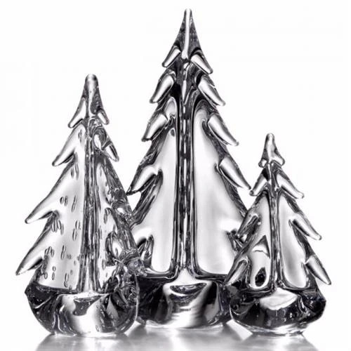 Simon Pearce Modern Classic Glass Vermont Evergreen Trio | Kathy Kuo Home