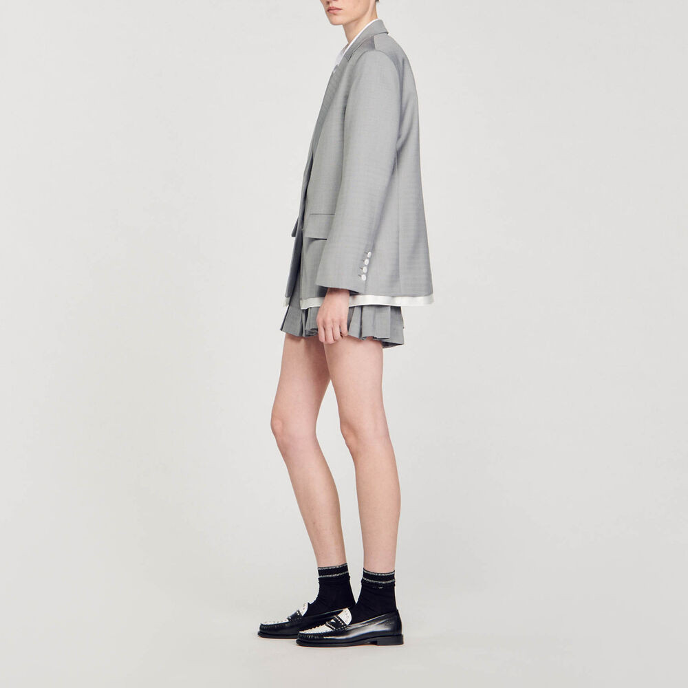 Satin-effect suit jacket | Sandro US | Sandro-Paris US