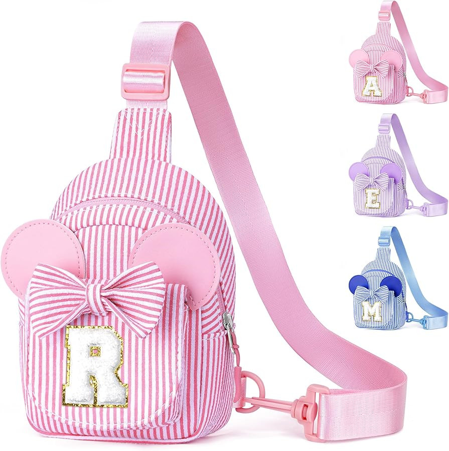 YOOLIFE Sling Bags for Girls Kids - Gifts for Kids Girls | Initial Small Crossbody Belt Bag Purse... | Amazon (US)