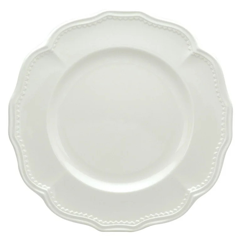 Red Vanilla Classic White Dinner Plates - Set of 4 | Walmart (US)