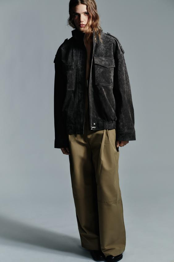 SUEDE LEATHER JACKET | Zara UK