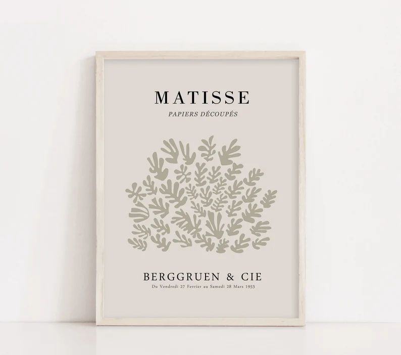 Matisse Print Set of 2 Matisse Exhibition Mid Century Wall | Etsy | Etsy (UK)