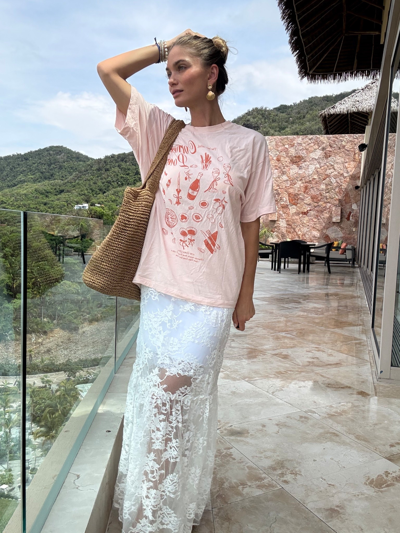 The comfiest, easiest, laid back vacation look. I’m wearing a Small in the t shirt for an oversized look and a 4 in the skirt.

#LTKFindsUnder50 #LTKTravel #LTKFindsUnder100