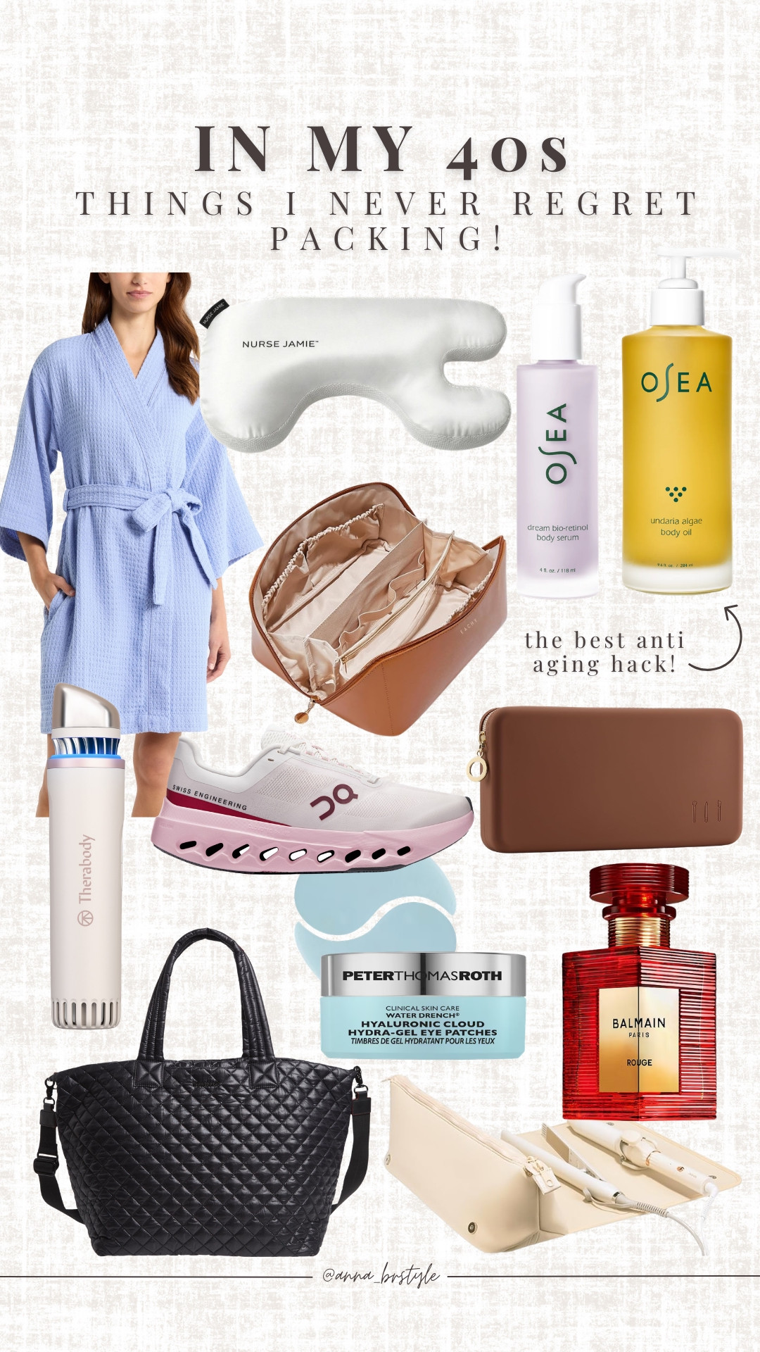 Travel essentials, the items I always pack, spring break, skincare, side sleeper pillow, annabrstyle
Use code ANNAXDLM10 for $$ off the anti-aging skincaree

#LTKBeauty #LTKTravel #LTKSeasonal