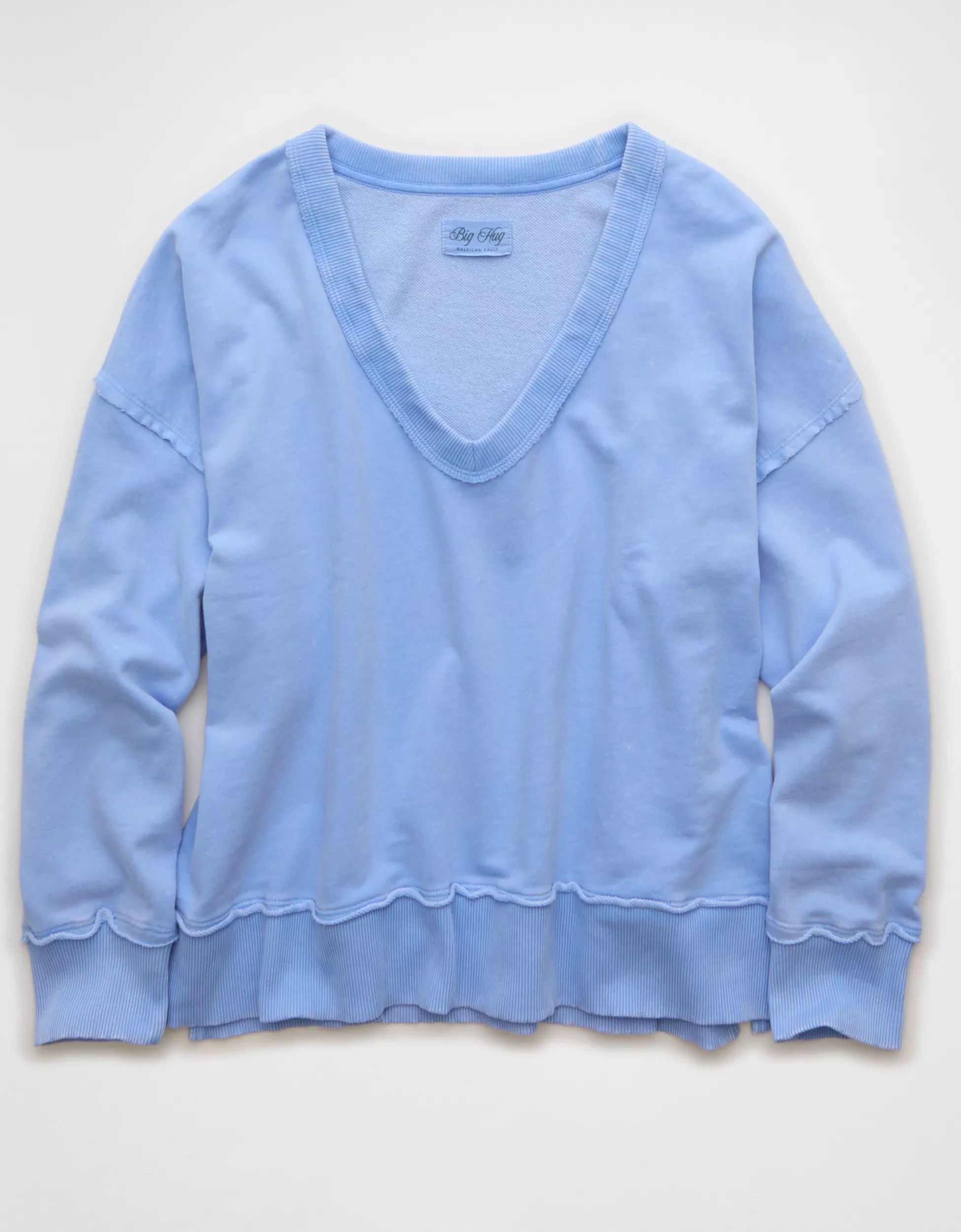 AE Big Hug V-Neck Sweatshirt | American Eagle Outfitters (US & CA)