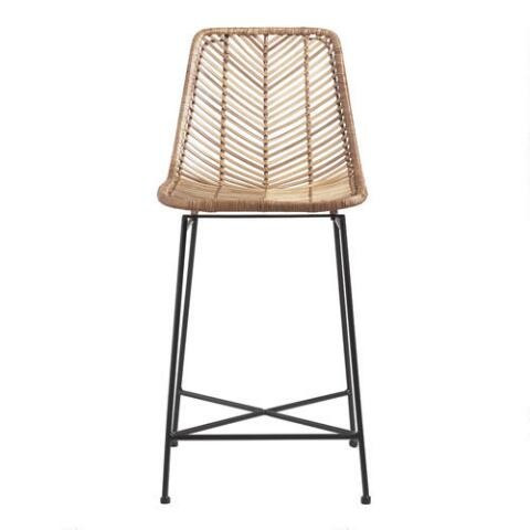Natural Wicker Loren Counter Stool | World Market